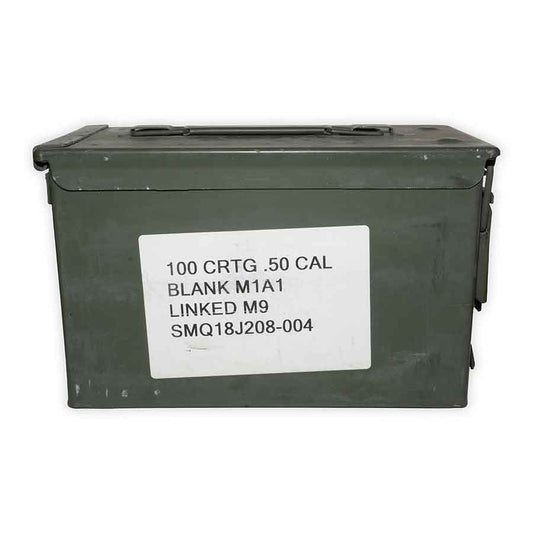 .50 Caliber BMG Linked Blank Ammunition (Box of 100)