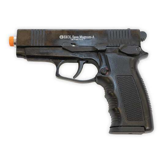 Ekol Sava Magnum Blank-Firing Pistol | Front-Firing 9mm PAK | Blued Finish