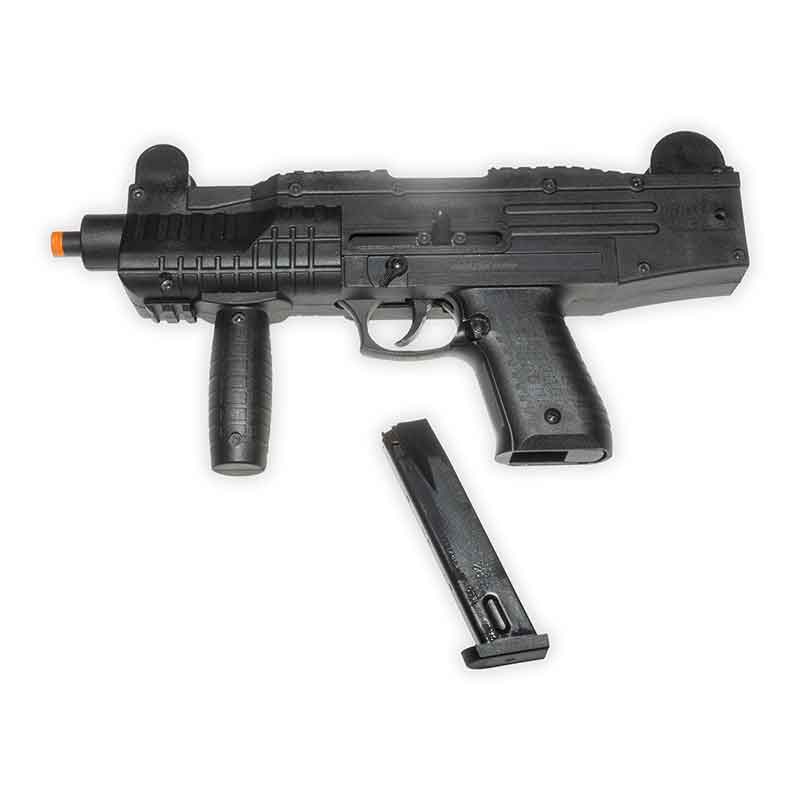 ASI Blank-Firing Submachine Gun | Fully Automatic Front-Firing 9mm PAK | Matte Black Finish