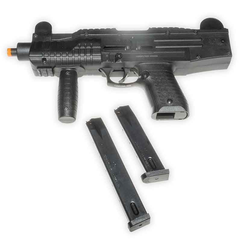 ASI Blank-Firing Submachine Gun | Fully Automatic Front-Firing 9mm PAK | Matte Black Finish