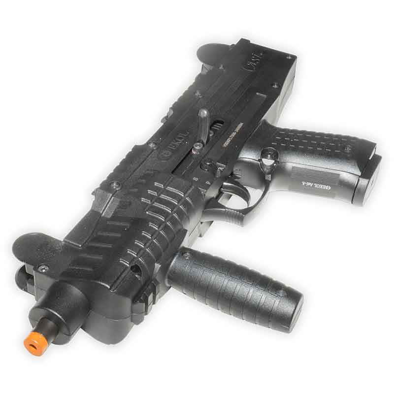 ASI Blank-Firing Submachine Gun | Fully Automatic Front-Firing 9mm PAK | Matte Black Finish