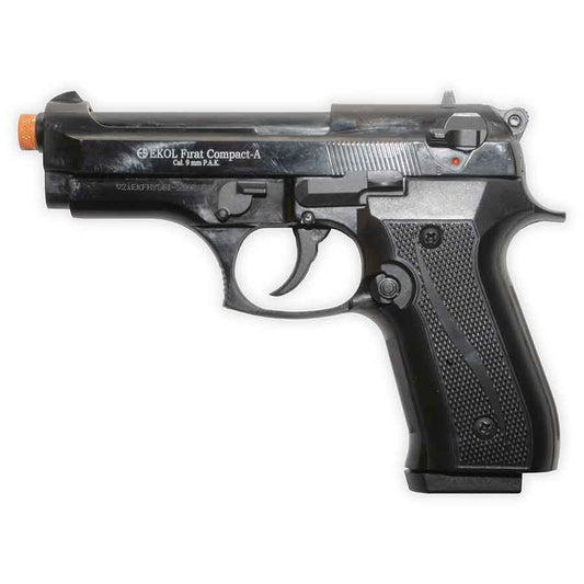 Ekol Firat Compact 92 Blank-Firing Pistol | Semi-Auto Front-Firing 9mm PAK | Blued Finish
