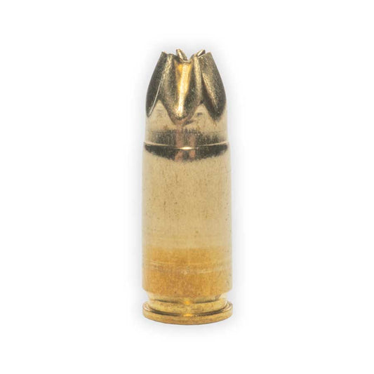Munición de fogueo de latón para calibre 9 mm automático (9 x 19 mm Parabellum) | 50 cartuchos