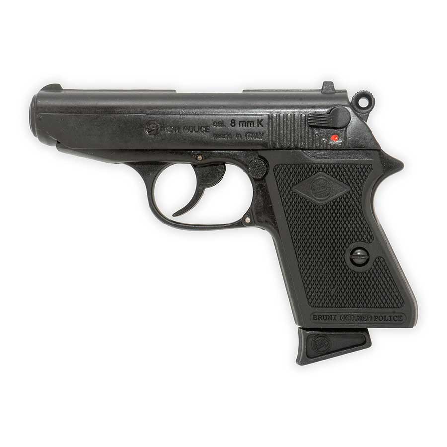Bruni Lady K Blank-Firing Pistol | Semi-Auto Top-Firing 8mm PAK | Blued Finish