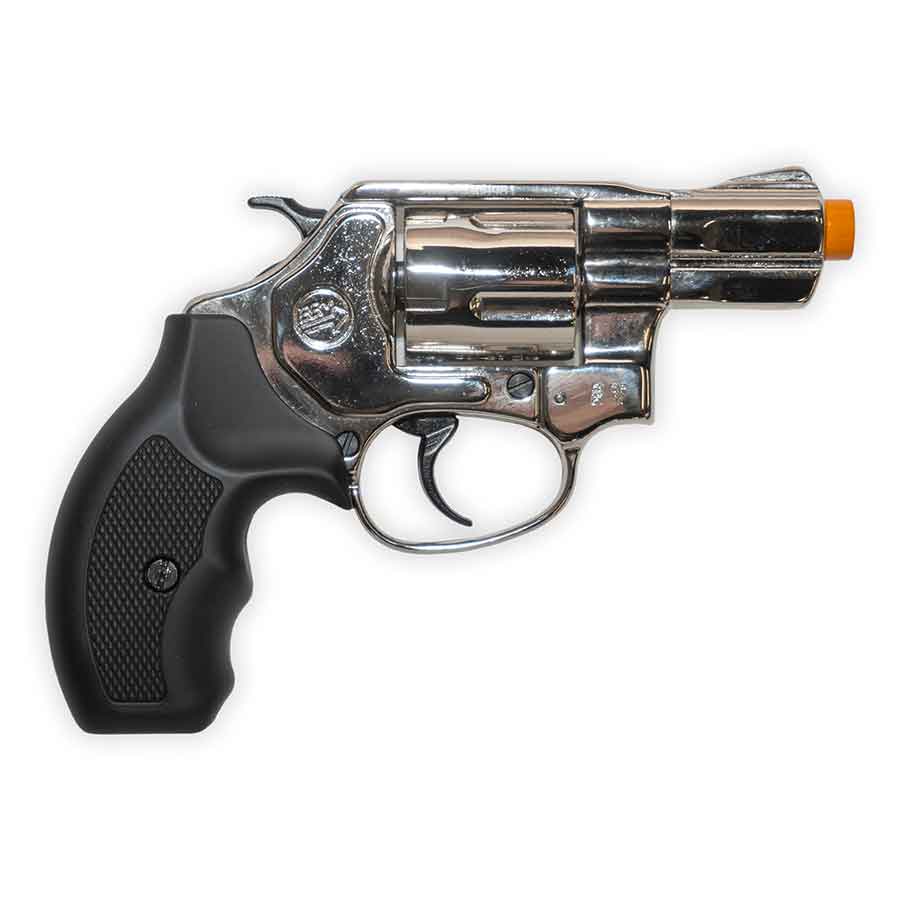 .38 Special Blank-Firing Revolver | Front Firing 2" Barrel .380 Cal | Nickel Finish