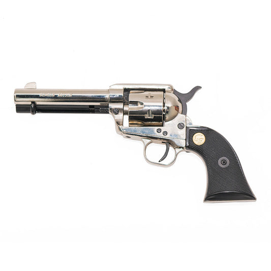 Kimar Blank-Firing Single Action Revolver | Top-Firing .380 Caliber | Nickel Finish
