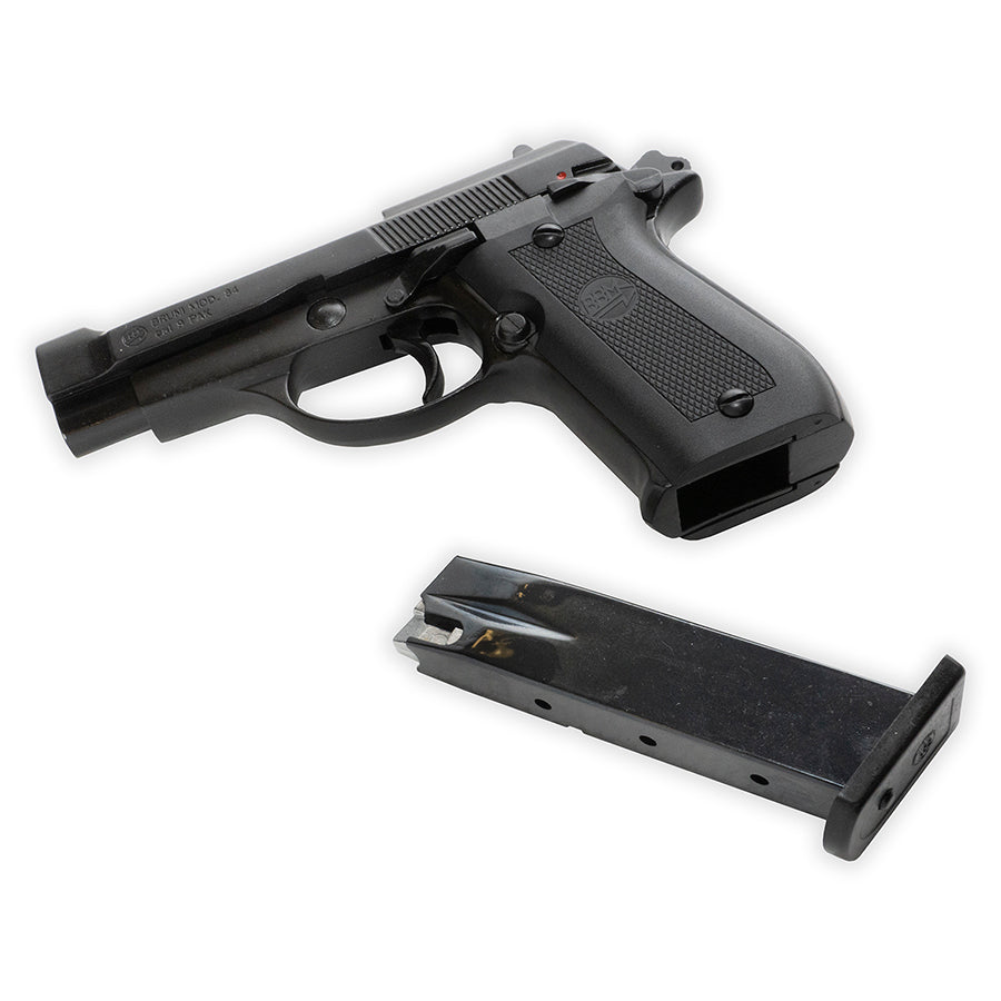 Bruni Model 84 Blank-Firing Pistol | Semi-Auto 9mm PAK | Black Finish