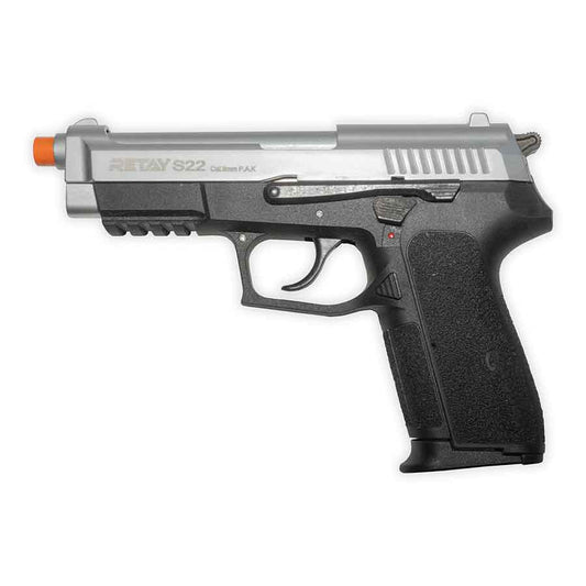 Retay S22 Blank-Fring Pistol | Front-Firing 9mm PAK | Satin Finish