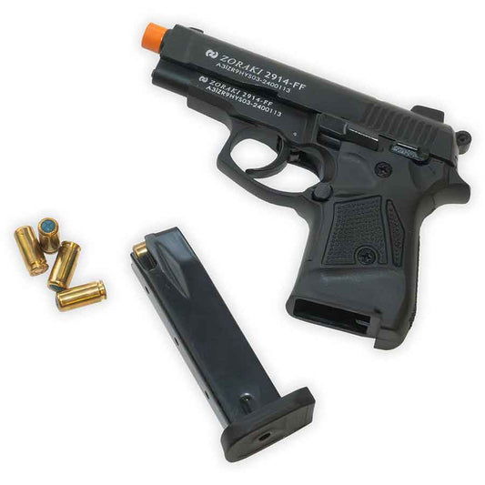 Zoraki 2914 Blank-Firing Pistol | Semi-Auto Front-Firing 9mm PAK | Blued Finish