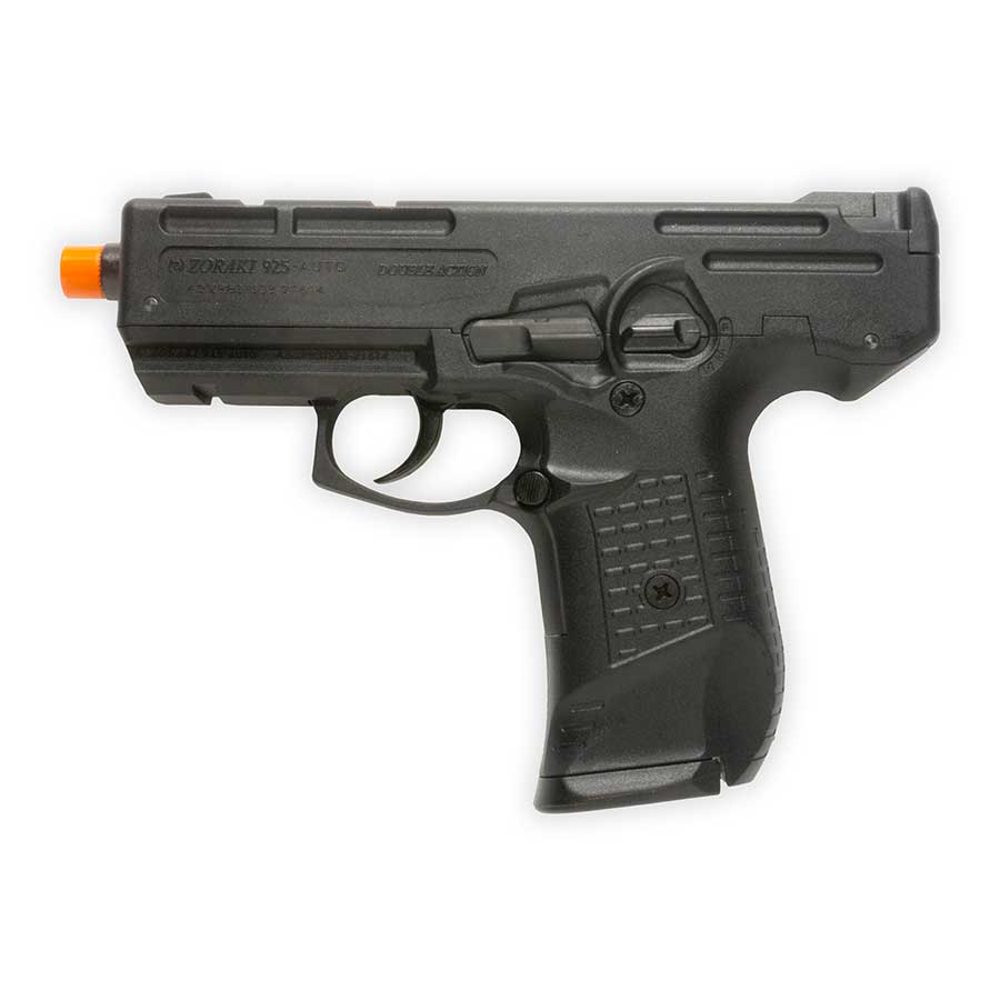 Pistola de fogueo ZORAKI 925 | 9 mm PAK, totalmente automática, de disparo frontal | Acabado pavonado