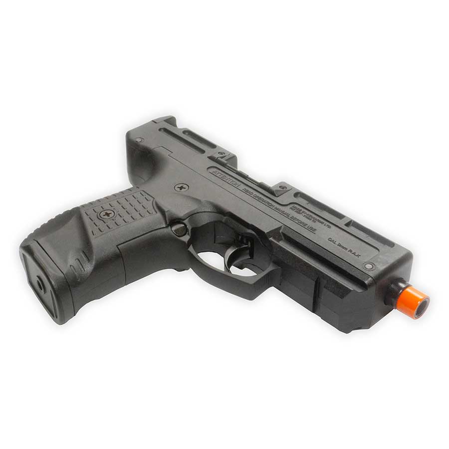 Pistola de fogueo ZORAKI 925 | 9 mm PAK, totalmente automática, de disparo frontal | Acabado pavonado
