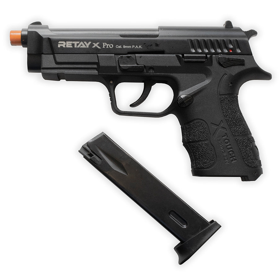 Retay XPRO Front-Firing Blank Pistol Black Finish 9mm PAK