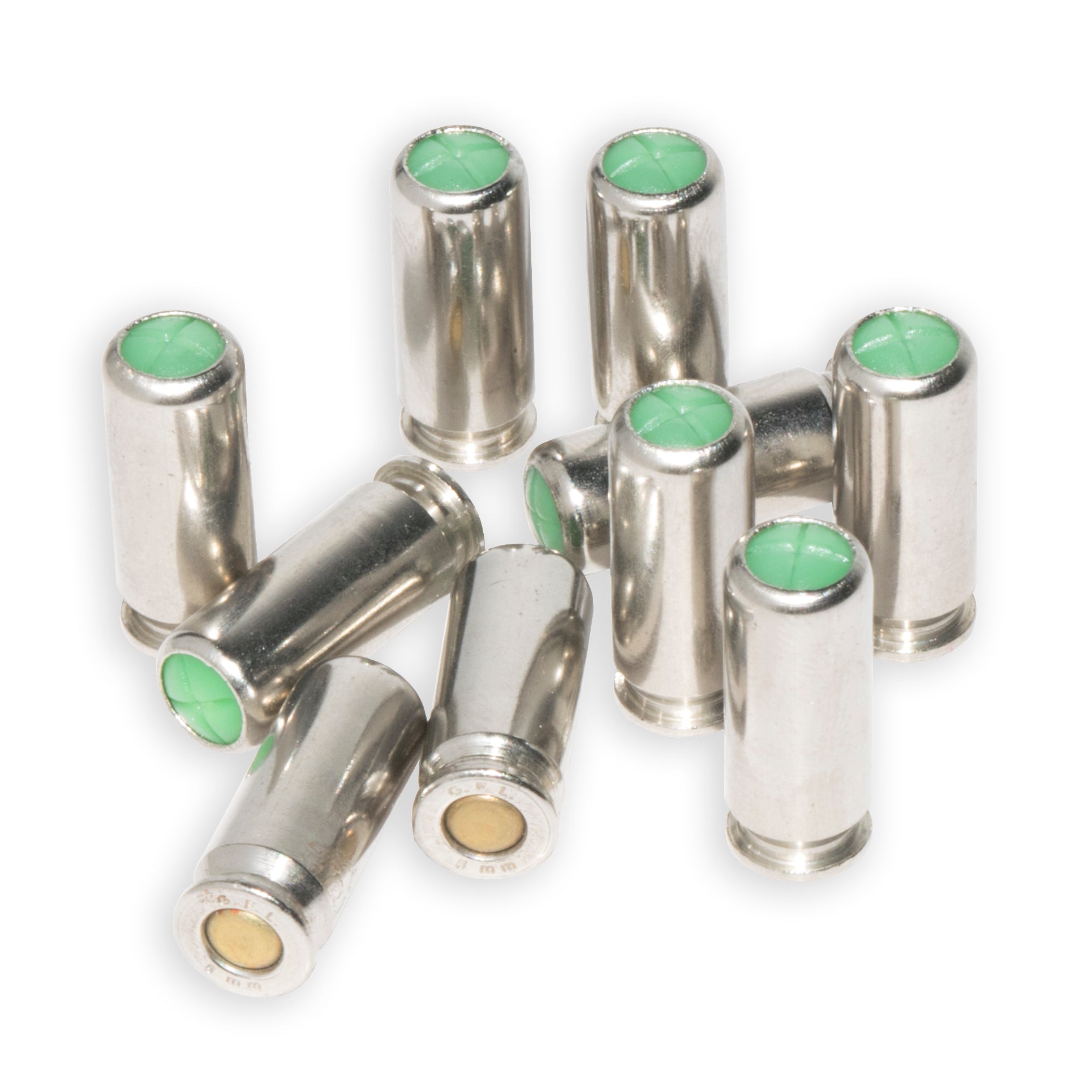 8mm Brass Blank Ammunition Full Load with wax plug