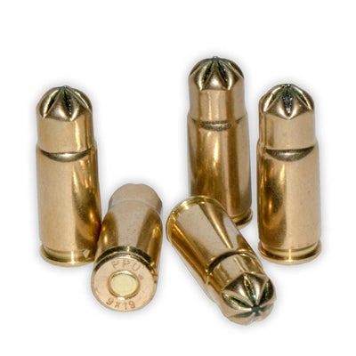 9mm Auto Brass Blank Ammunition (50)