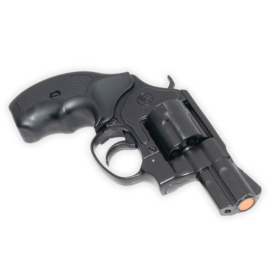 Revólver Bruni .38 Special de 2" con cañón de fogueo | Calibre .380 de percusión superior | Acabado negro