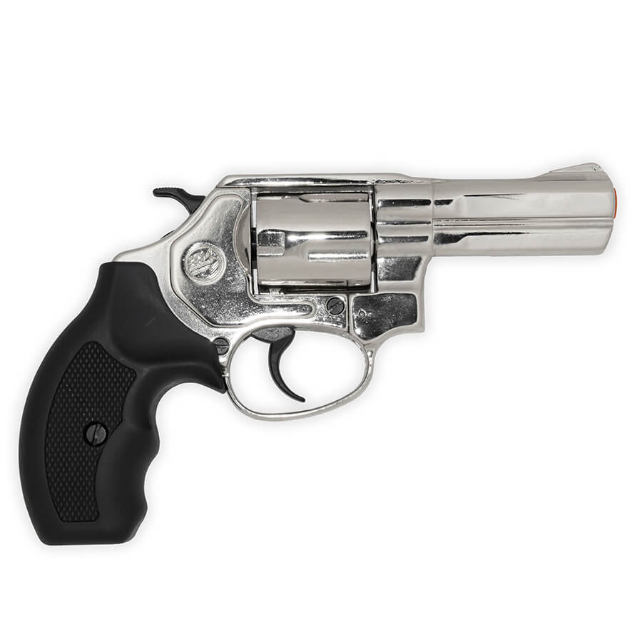 Bruni .38 Special 3" Barrel Blank-Firing Revolver | Side-Firing .380 Caliber | Nickel Finish