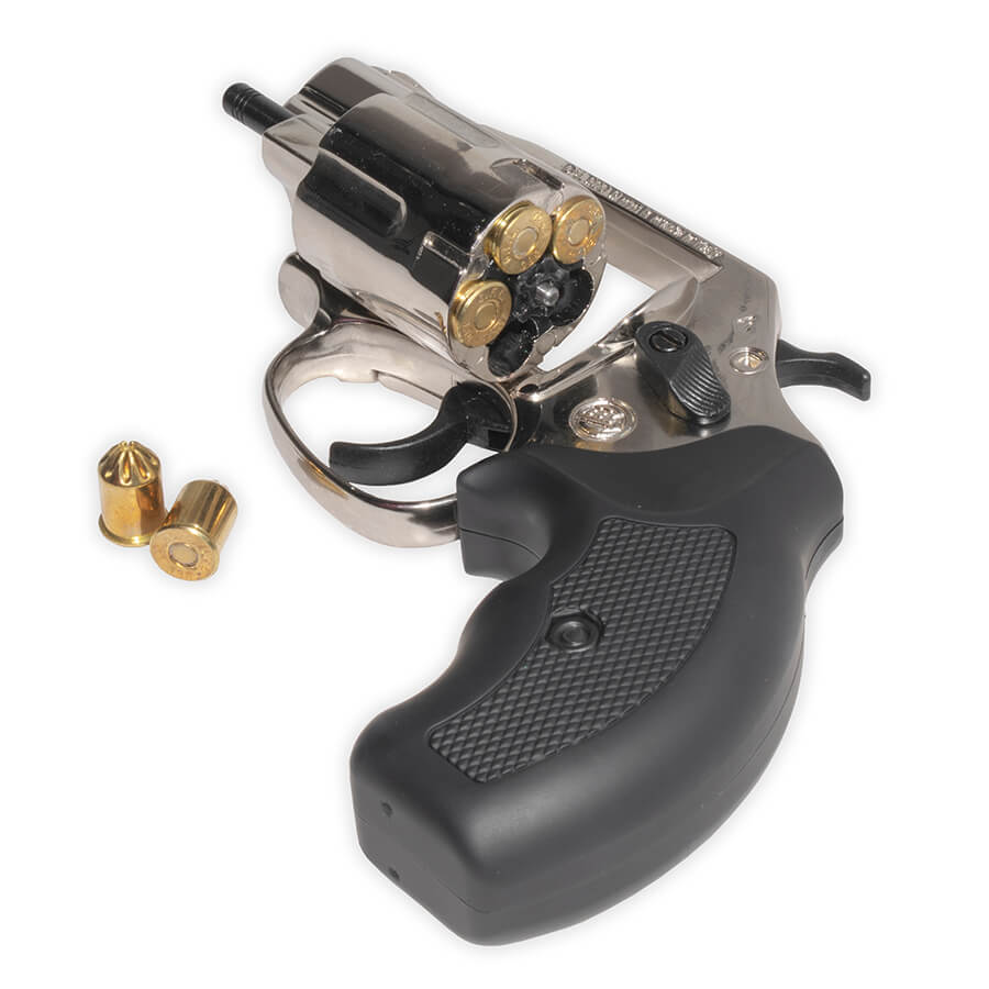 Bruni .38 Special 2" Barrel Blank-Firing Revolver | Top-Firing .380 Caliber | Nickel Finish