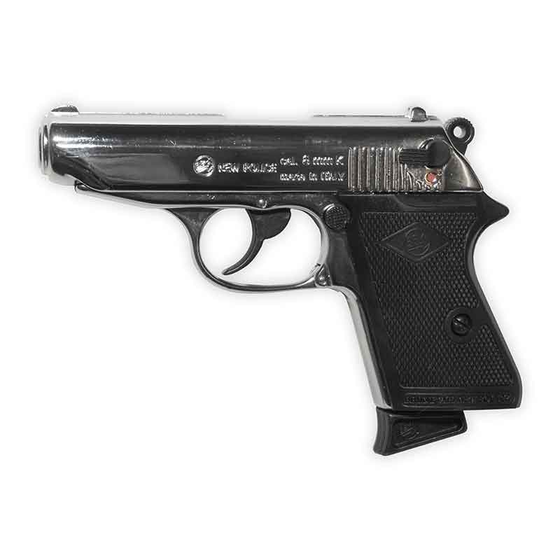 Bruni Lady K Blank-Firing Pistol | Top-Firing 8mm PAK | Nickel Finish