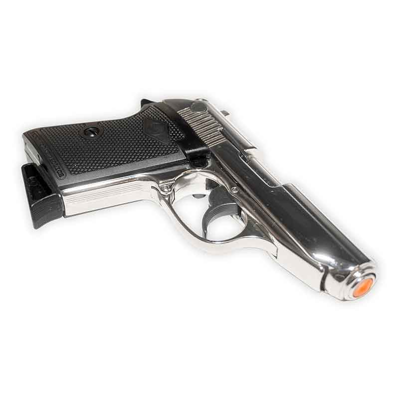 Bruni Lady K Blank-Firing Pistol | Top-Firing 8mm PAK | Nickel Finish