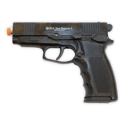 Ekol Sava Magnum | 9mm PAK Blank-Firing Pistol | Blued Finish