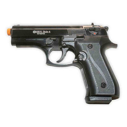 Ekol Dicle Blank-Firing Pistol | Front-Firing 9mm PAK | Blued Finish