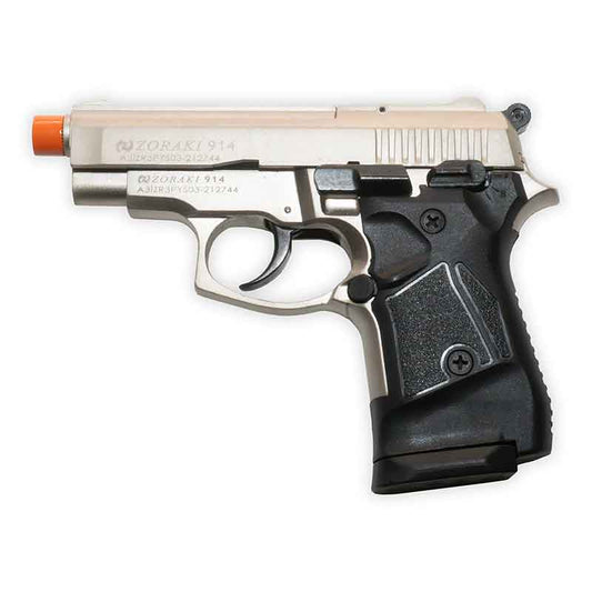 Zoraki 914 Blank-Firing Pistol | Semi-Auto Front-Firing 9mm PAK | Satin Finish