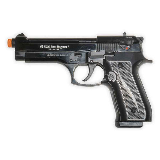 Firat Magnum 92 Blank-Firing Pistol | Semi-Auto Front-Firing 9mm PAK | Black Finish