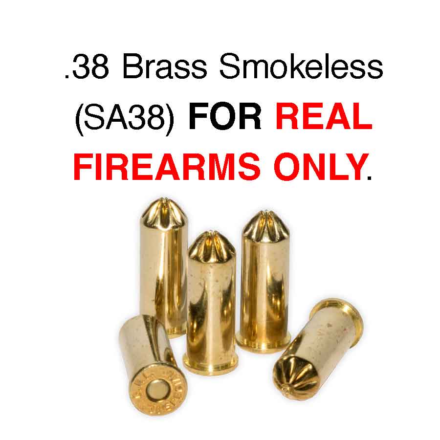 .38 Brass Blank Ammunition Smokeless (50)