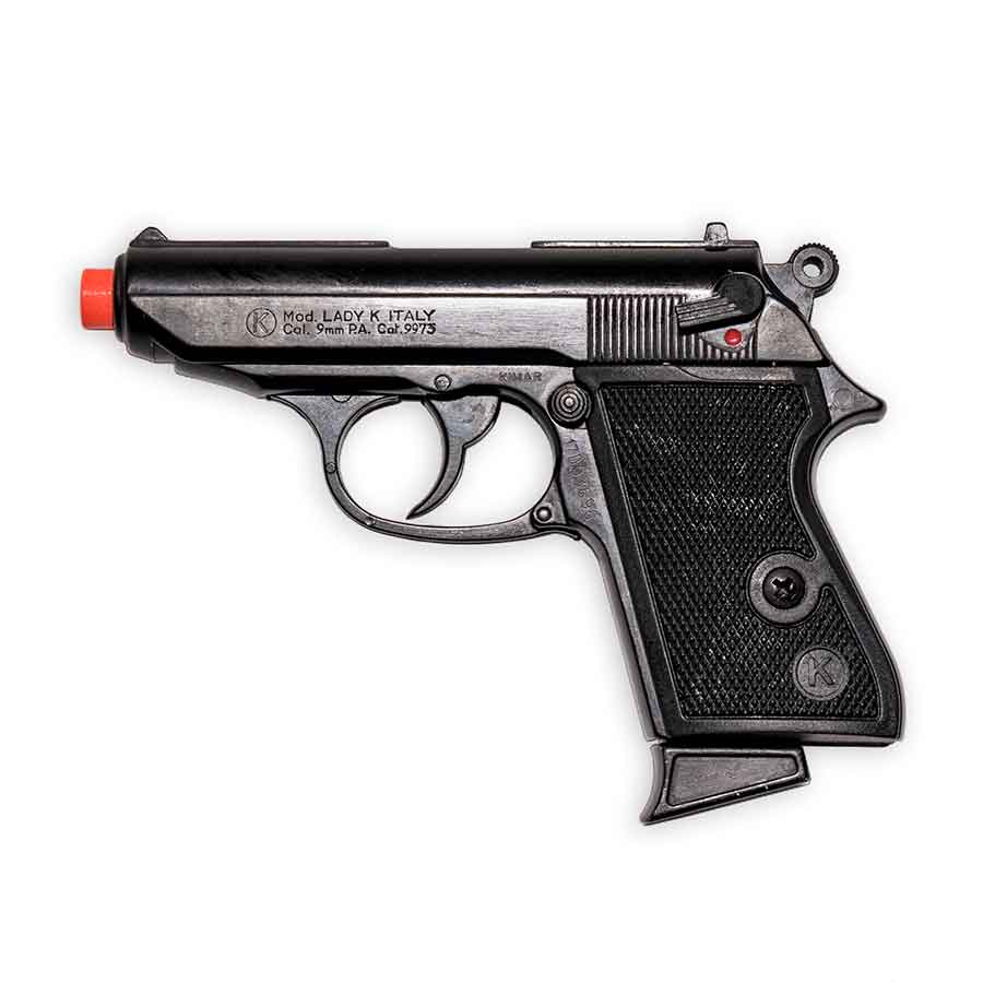 Lady K Blank-Firing Pistol | Semi-Auto Front-Firing 9mm PAK | Blued Finish