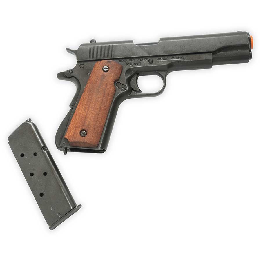 Non-Firing M1911 Replica | Removable Magazine | Wooden Grips