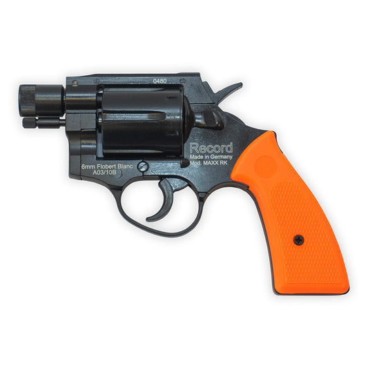 Record Maxx Rk Blank-firing Revolver| Front-Firing 6mm or .22 crimp | Safety Orange