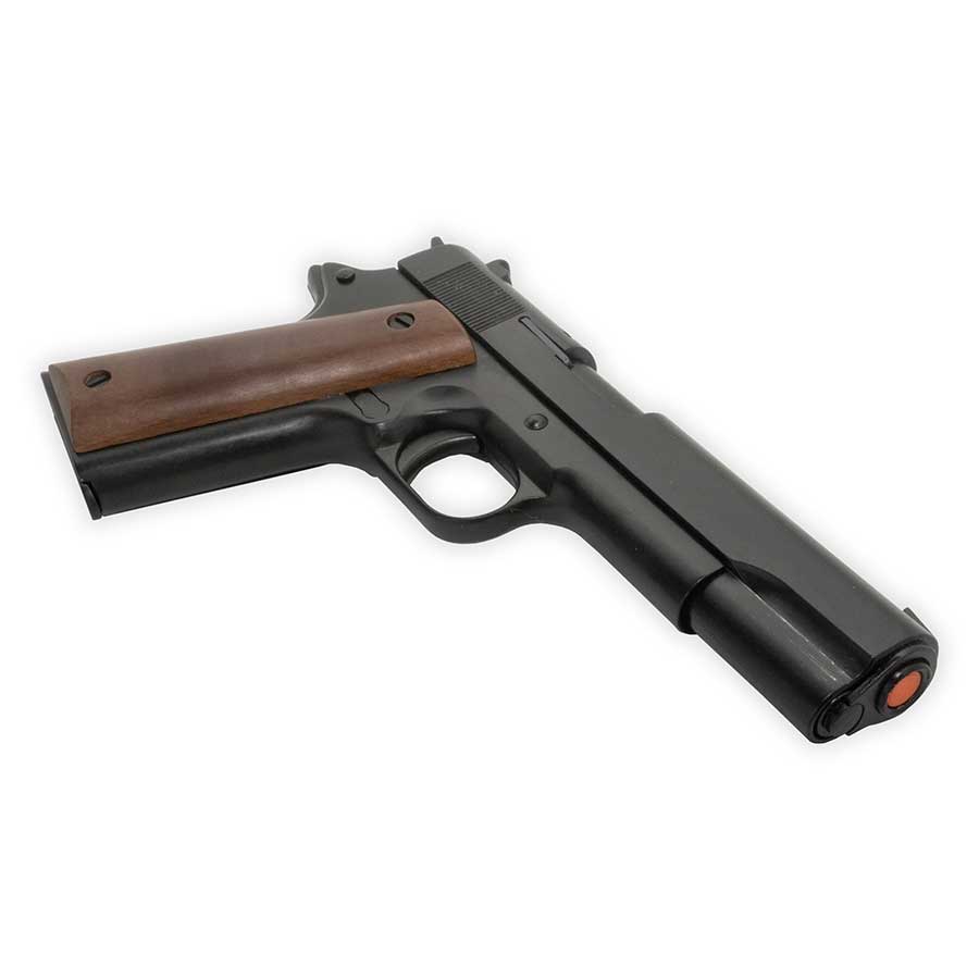 Bruni 1911 Blank-Firing Pistol | Semi-Auto Top-Firing 8mm PAK | Blued Finish