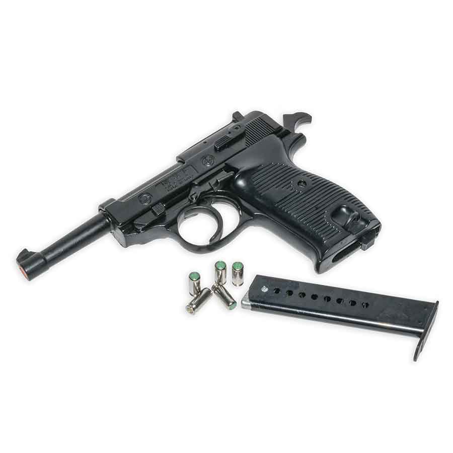 P38 Blank-Firing Pistol | Semi-Auto Top-Firing 8mm PAK | Blued Finish