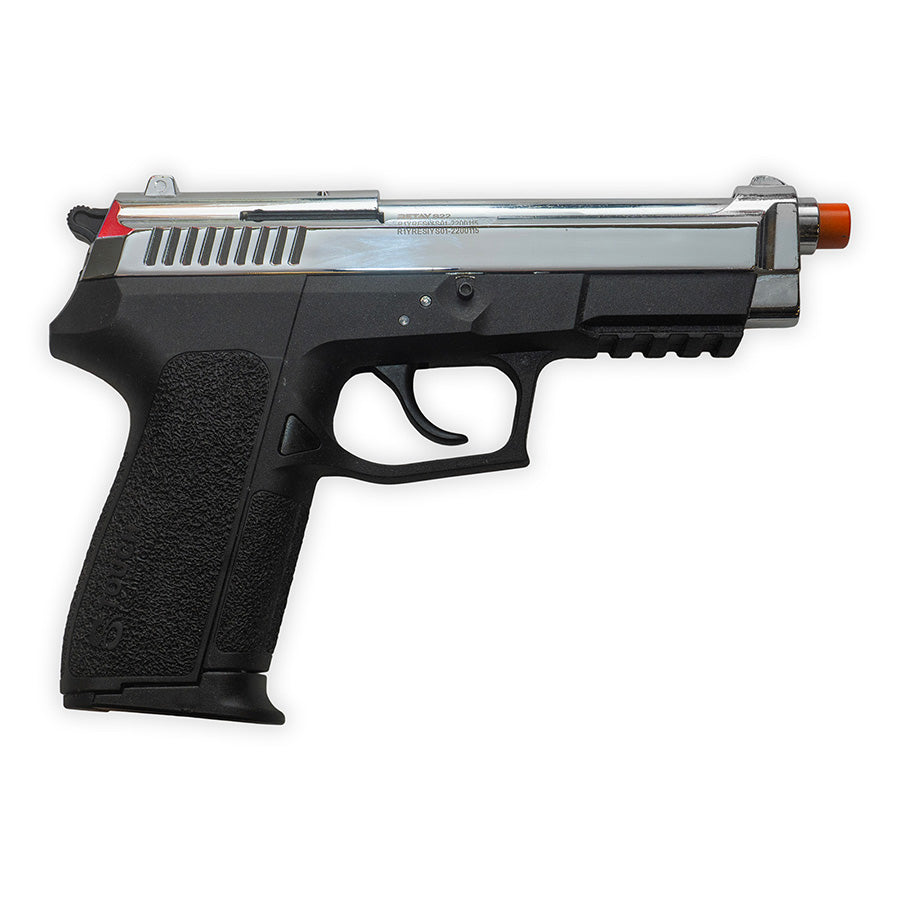 Retay S22 Blank-Fring Pistol | Front-Firing 9mm PAK | Nickel Finish