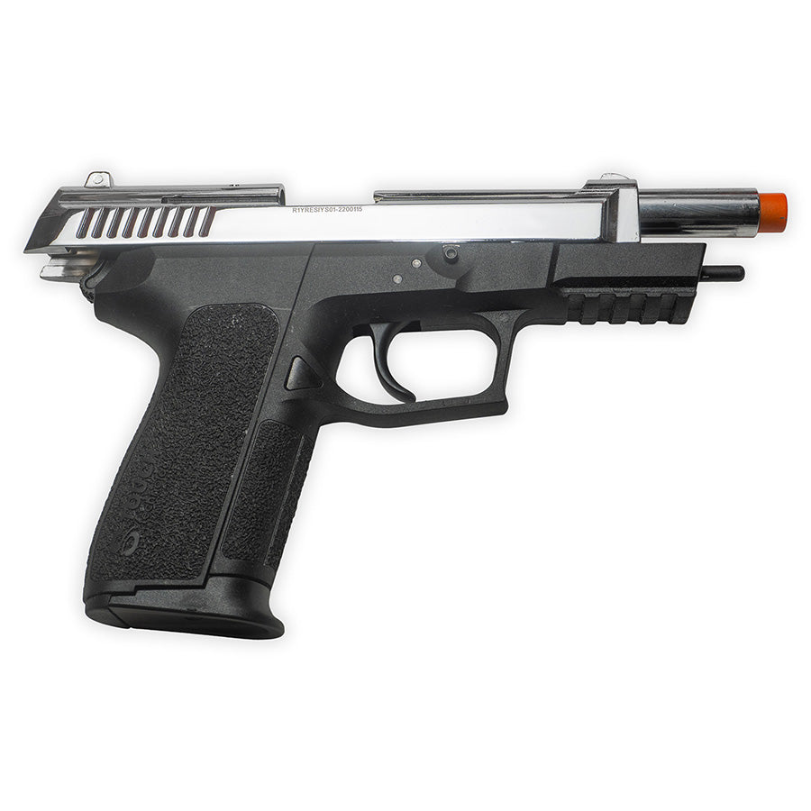 Retay S22 Blank-Fring Pistol | Front-Firing 9mm PAK | Nickel Finish