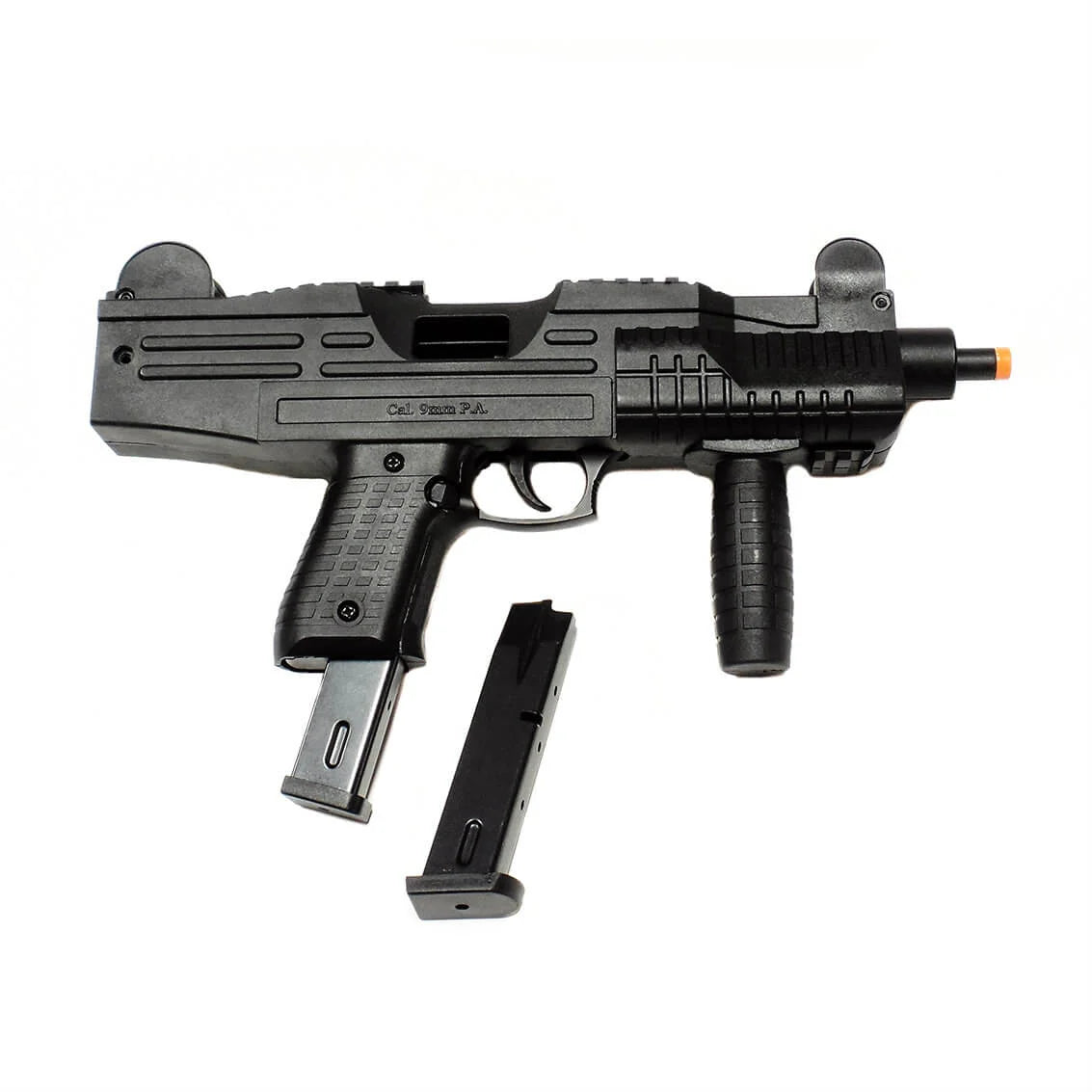 ASI Blank-Firing Submachine Gun | Fully Automatic Front Firing 9mm PAK | Matte Black Finish