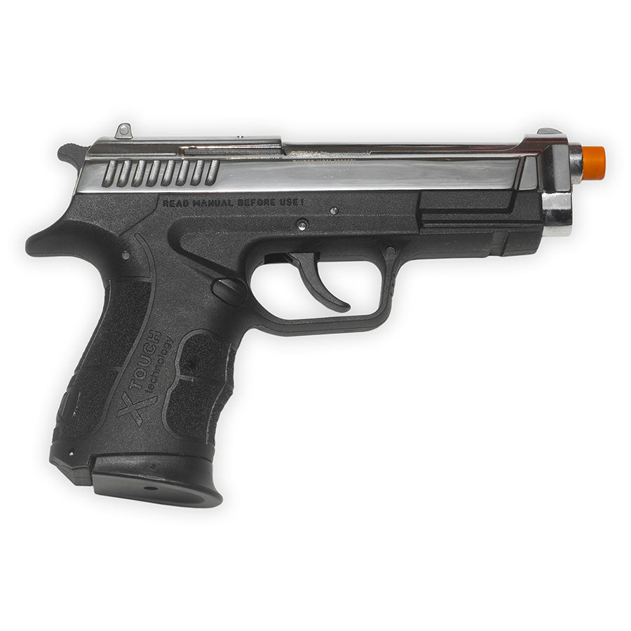 Retay XPRO Blank Firing Pistol | Front-Firing 9mm PAK | Nickel Finish