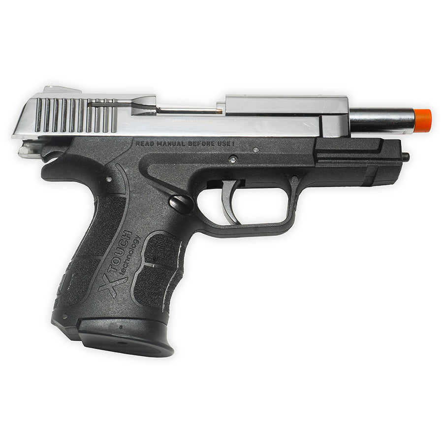 Retay XTREME Blank Firing Pistol | Front-Firing 9mmPAK | Nickel Finish