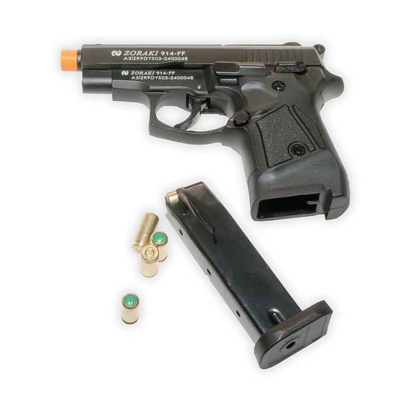 Zoraki 914 Blank-Firing Pistol | Semi-Auto Front-Firing 9mm PAK | Blued Finish