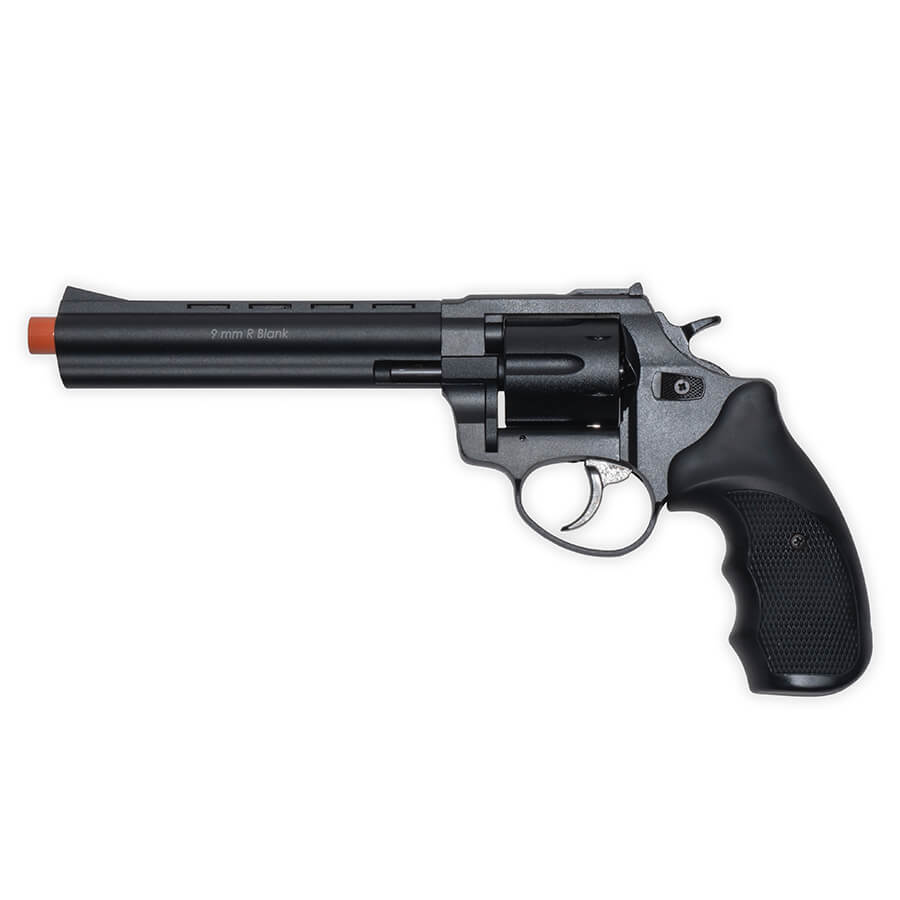 Zoraki R1 6" Barrel Blank-Firing Revolver | Front-Firing .380 Caliber | Black Finish