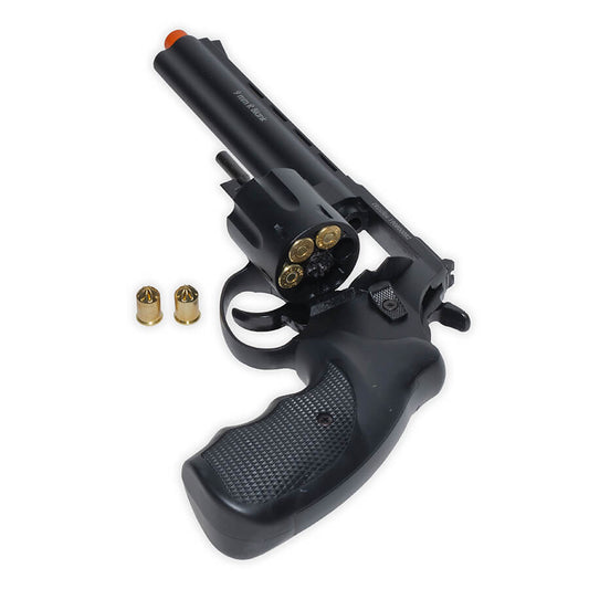 Revólver Zoraki R1 de 6" con cañón de fogueo | Calibre .380 de disparo frontal | Acabado negro