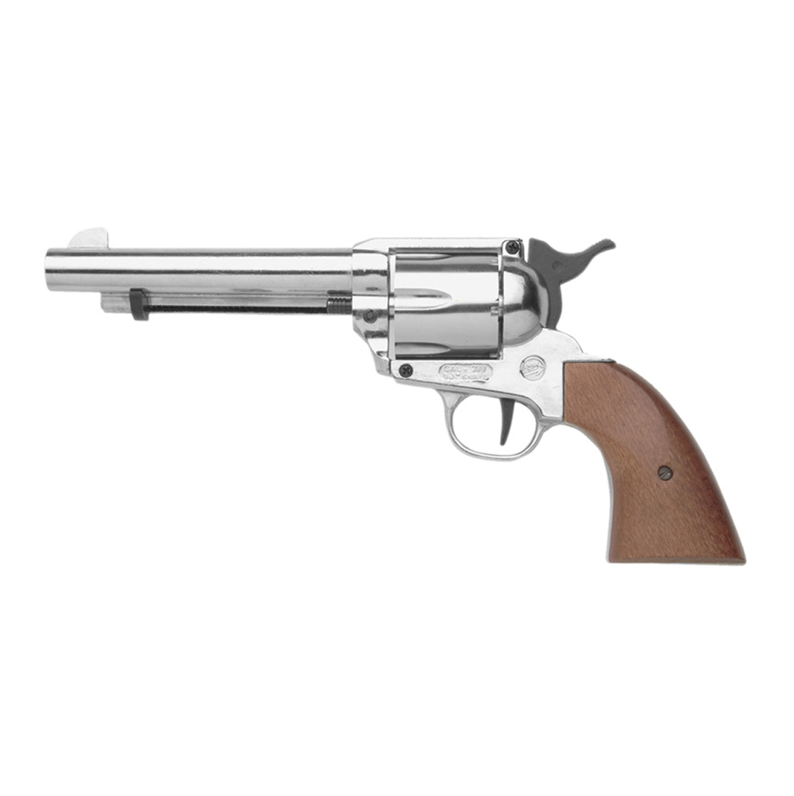 Old West Blank-Firing Revolver | Bruni .380 cal | Nickel Finish